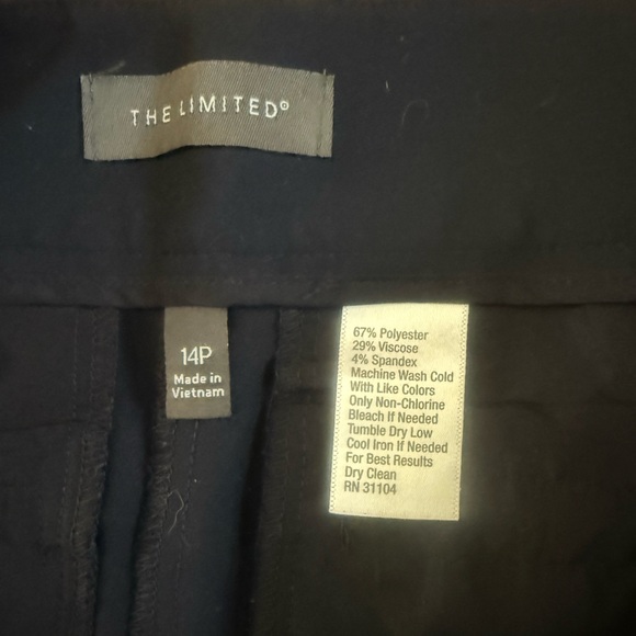 The Limited Women’s Size 14P Navy Blue Dress Slacks 401 - Picture 2 of 5
